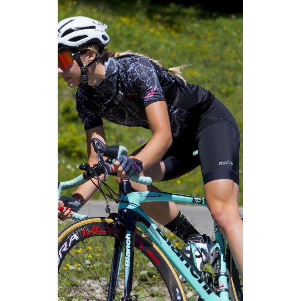 Lady Venture Bib Trägerhose Damen kurz schwarz (E21-4000) Lady Venture Bib Trägerhose Damen kurz schwarz (E21-4000)