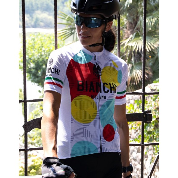 ANCIPA Radtrikot Damen kurzarm weiß (E21-4020)