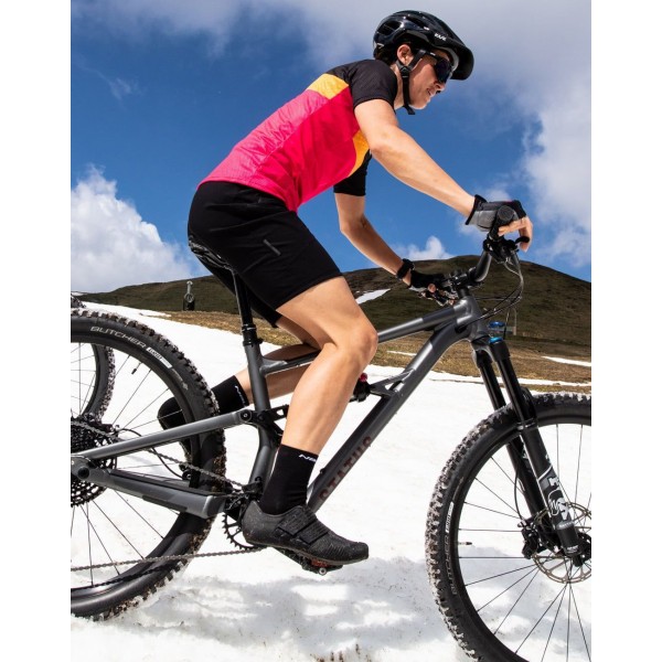 MTB Lady Shirt Radtrikot Damen kurzarm pink/schwarz (E22-4700) MTB Lady Shirt Radtrikot Damen kurzarm pink/schwarz (E22-4700)