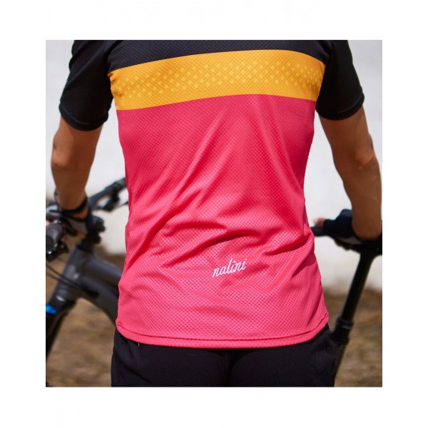 MTB Lady Shirt Radtrikot Damen kurzarm pink/schwarz (E22-4700) MTB Lady Shirt Radtrikot Damen kurzarm pink/schwarz (E22-4700)