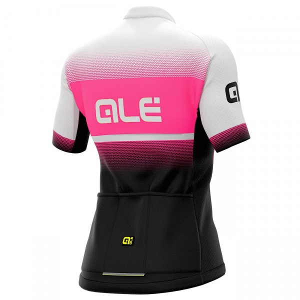 ALE BLEND LADY Radtrikot Damen kurzarm schwarz/neonpink