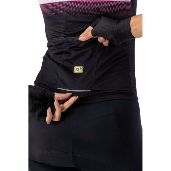 ALE BLEND LADY Radtrikot Damen kurzarm schwarz/neonpink