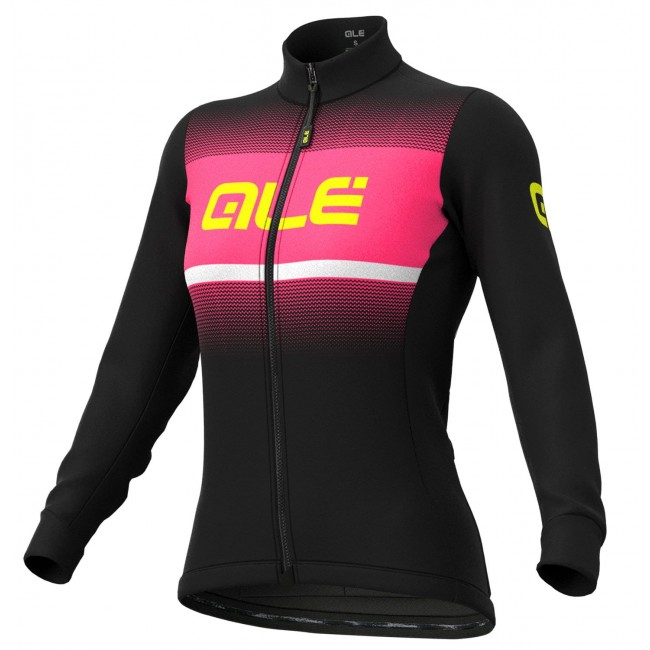 Alé BLEND LADY Radtrikot Damen langarm schwarz/neonpink Alé BLEND LADY Radtrikot Damen langarm schwarz/neonpink