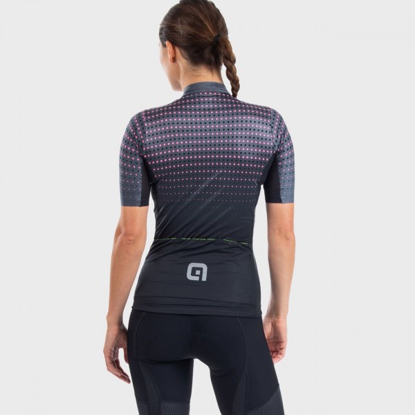 ALE BULLET LADY Radtrikot Damen kurzarm schwarz/pink ALE BULLET LADY Radtrikot Damen kurzarm schwarz/pink