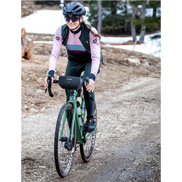 ALE CHAOS Retro Radtrikot Damen langarm schwarz/rosa ALE CHAOS Retro Radtrikot Damen langarm schwarz/rosa