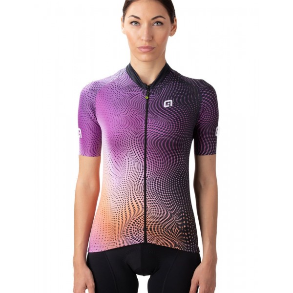 ALE CIRCUS LADY Radtrikot Damen kurzarm lila