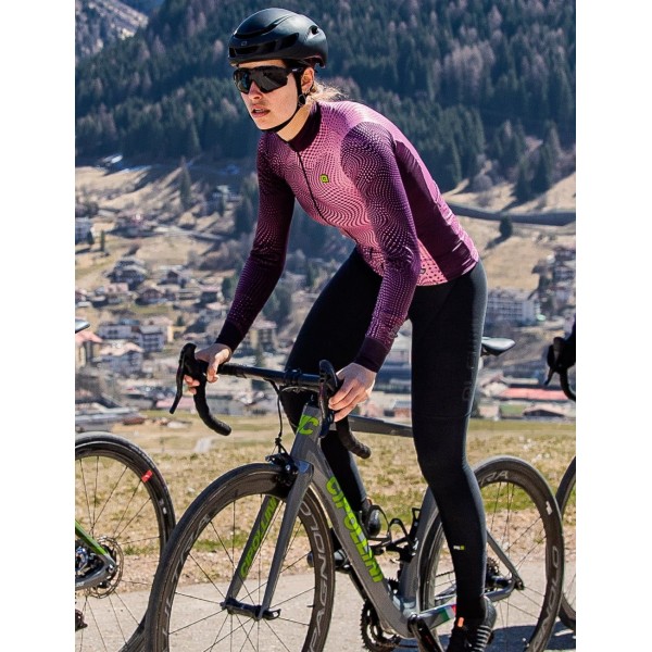 ALE CIRCUS LADY Radtrikot Damen langarm dunkel violett/rosa ALE CIRCUS LADY Radtrikot Damen langarm dunkel violett/rosa