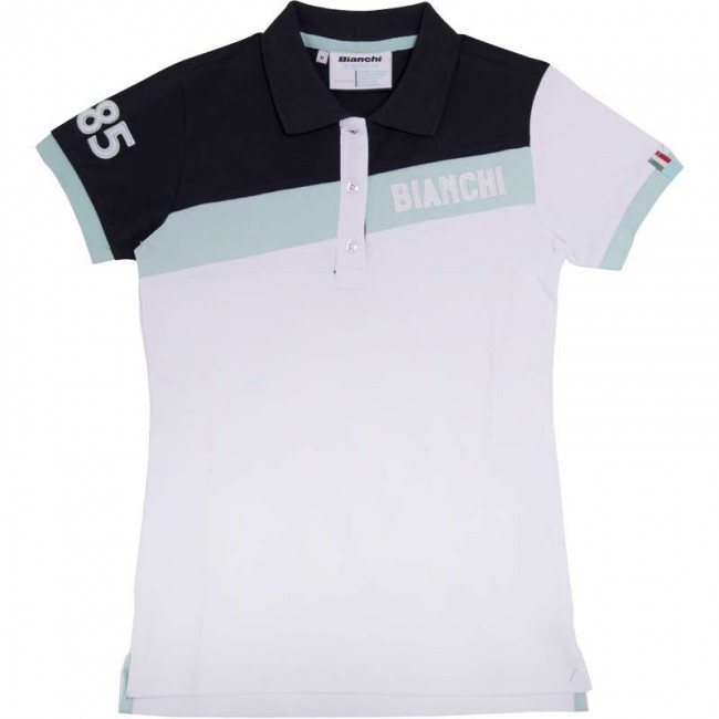 CELESTE STRIPE Damen Poloshirt weiß blau CELESTE STRIPE Damen Poloshirt weiß blau