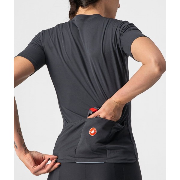 ANIMA 3-Radtrikot Damen kurzarm schwarz (light black/red) ANIMA 3-Radtrikot Damen kurzarm schwarz (light black/red)