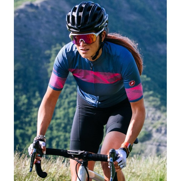 FENICE Radtrikot Damen kurzarm blau (light steel blue) FENICE Radtrikot Damen kurzarm blau (light steel blue)