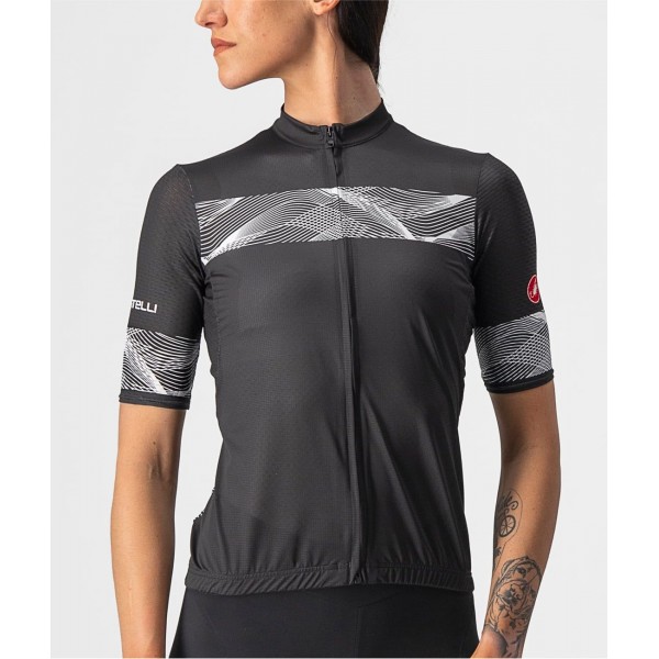 FENICE Radtrikot Damen kurzarm schwarz (light black)