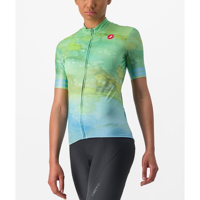 MARMO Radtrikot Damen kurzarm grün-blau (multicolor baby blue) MARMO Radtrikot Damen kurzarm grün-blau (multicolor baby blue)