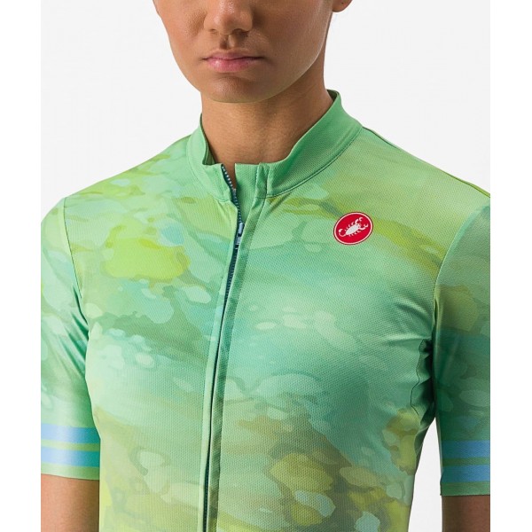 MARMO Radtrikot Damen kurzarm grün-blau (multicolor baby blue) MARMO Radtrikot Damen kurzarm grün-blau (multicolor baby blue)