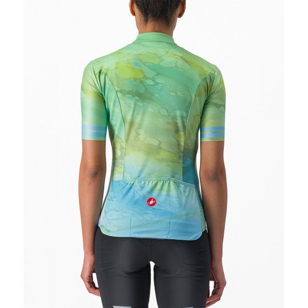 MARMO Radtrikot Damen kurzarm grün-blau (multicolor baby blue) MARMO Radtrikot Damen kurzarm grün-blau (multicolor baby blue)