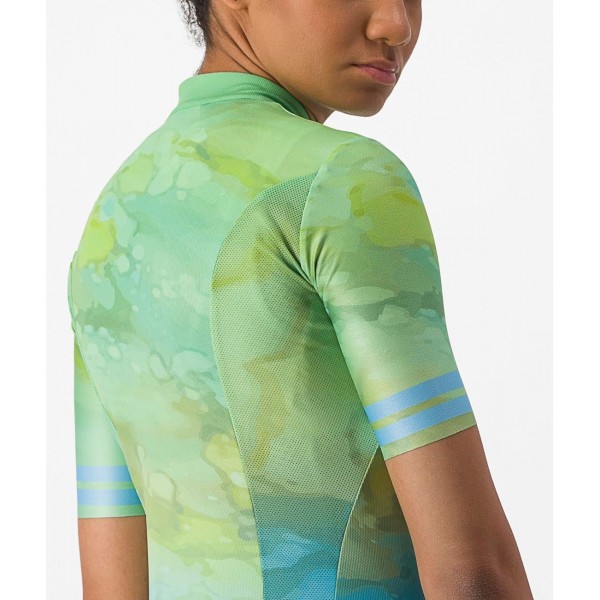 MARMO Radtrikot Damen kurzarm grün-blau (multicolor baby blue) MARMO Radtrikot Damen kurzarm grün-blau (multicolor baby blue)