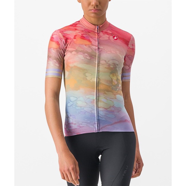 MARMO Radtrikot Damen kurzarm pink-lila (multicolor violet mist) MARMO Radtrikot Damen kurzarm pink-lila (multicolor violet mist)