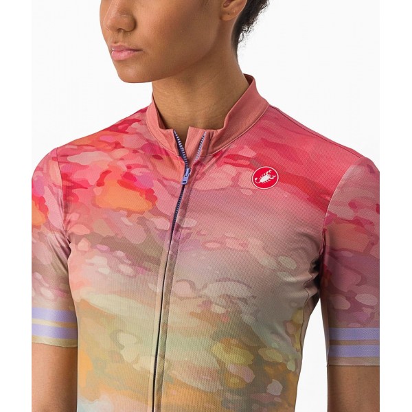 MARMO Radtrikot Damen kurzarm pink-lila (multicolor violet mist) MARMO Radtrikot Damen kurzarm pink-lila (multicolor violet mist)