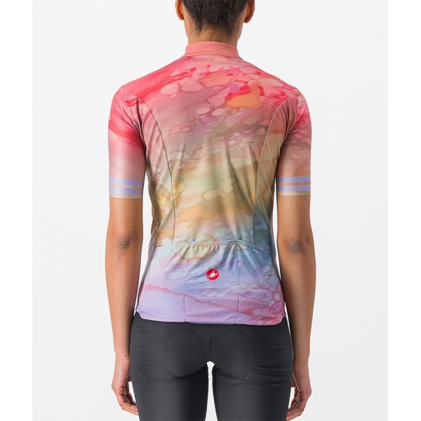 MARMO Radtrikot Damen kurzarm pink-lila (multicolor violet mist) MARMO Radtrikot Damen kurzarm pink-lila (multicolor violet mist)