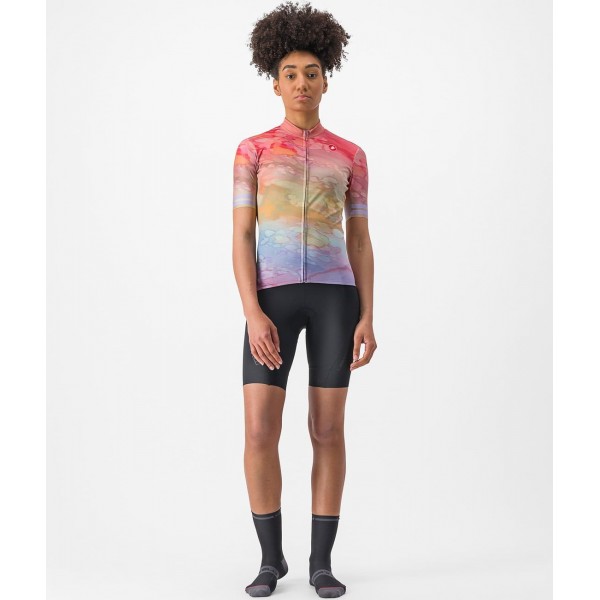 MARMO Radtrikot Damen kurzarm pink-lila (multicolor violet mist) MARMO Radtrikot Damen kurzarm pink-lila (multicolor violet mist)