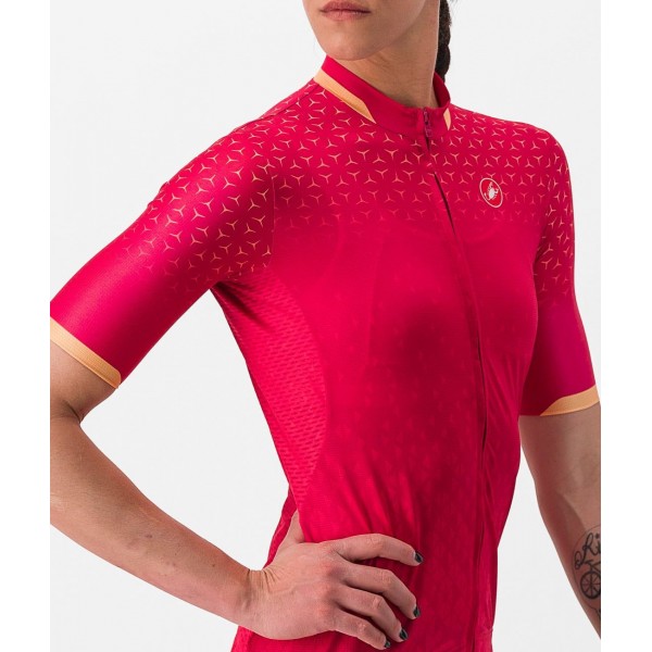 PEZZI Radtrikot Damen kurzarm rot (persian red)