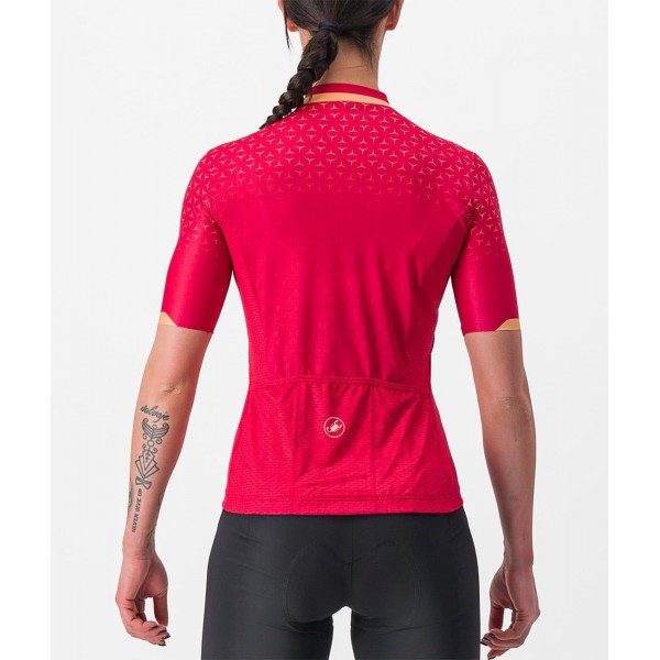 PEZZI Radtrikot Damen kurzarm rot (persian red)