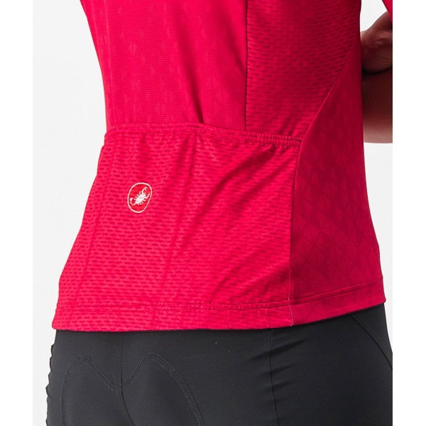 PEZZI Radtrikot Damen kurzarm rot (persian red)