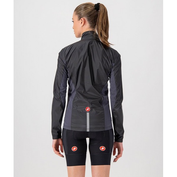 SQUADRA STRETCH W JACKET-Damen Fahrrad Windjacke schwarz SQUADRA STRETCH W JACKET-Damen Fahrrad Windjacke schwarz