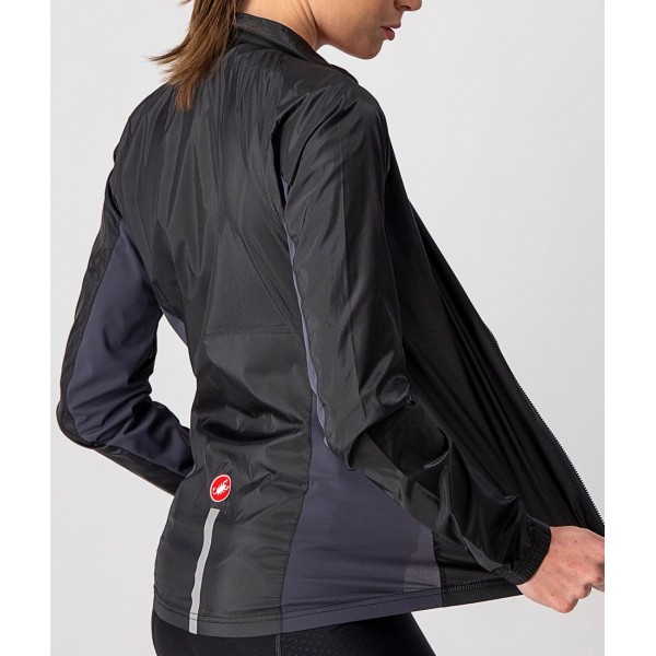 SQUADRA STRETCH W JACKET-Damen Fahrrad Windjacke schwarz SQUADRA STRETCH W JACKET-Damen Fahrrad Windjacke schwarz