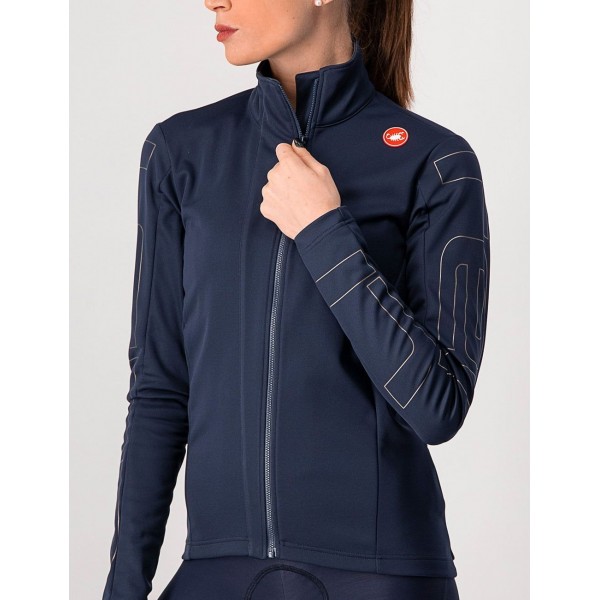 TRANSITION W JACKET-Damen Fahrrad Winterjacke blau/bronze TRANSITION W JACKET-Damen Fahrrad Winterjacke blau/bronze
