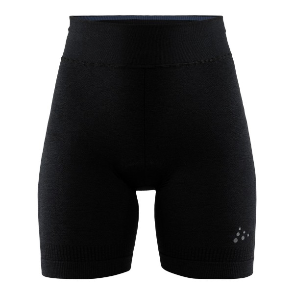 FUSEKNIT Bike Boxer Fahrrad-Unterhose Damen schwarz (mit Sitzpolster)(1907453-999000)