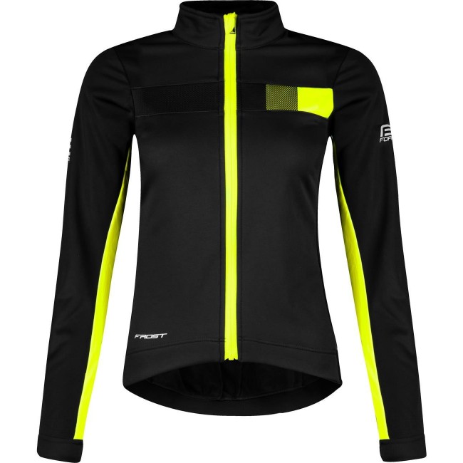 FROST Softshell Damen Fahrradjacke schwarz/neongelb (899915) FROST Softshell Damen Fahrradjacke schwarz/neongelb (899915)
