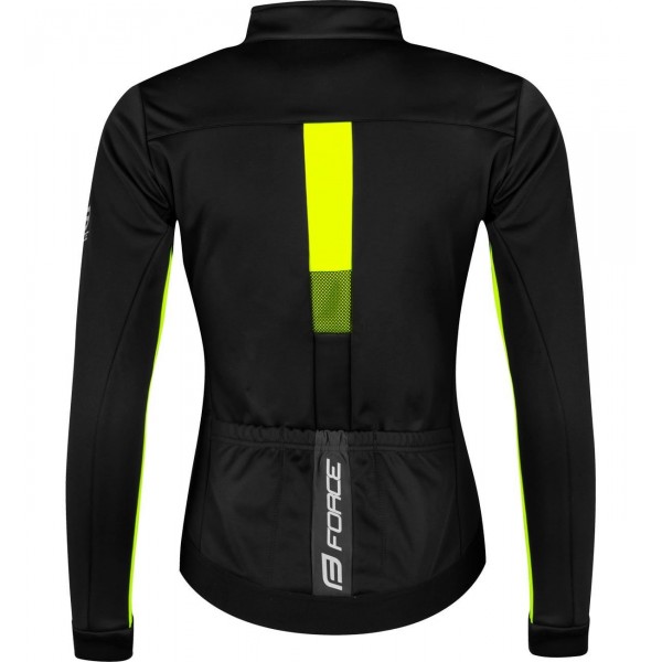 FROST Softshell Damen Fahrradjacke schwarz/neongelb (899915) FROST Softshell Damen Fahrradjacke schwarz/neongelb (899915)