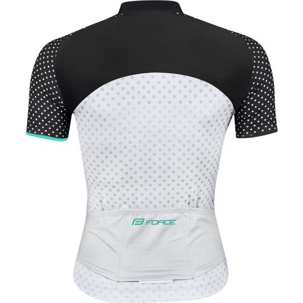 POINTS Radtrikot Damen kurzarm schwarz/celeste (90013205) POINTS Radtrikot Damen kurzarm schwarz/celeste (90013205)