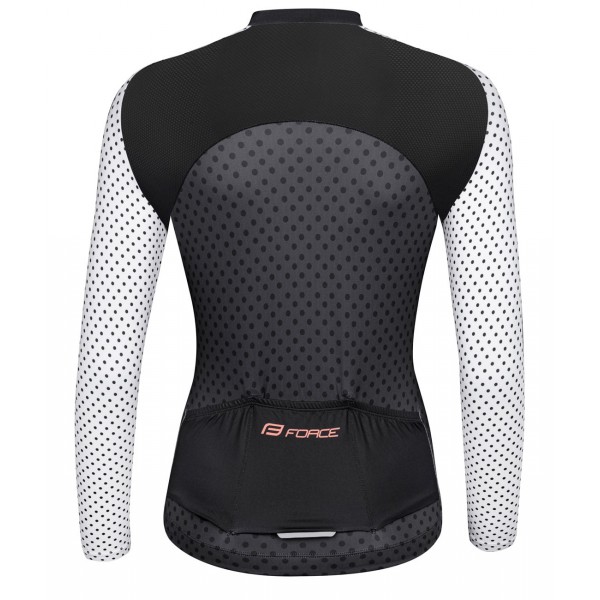 POINTS Radtrikot Damen langarm weiß/schwarz (90014352) POINTS Radtrikot Damen langarm weiß/schwarz (90014352)