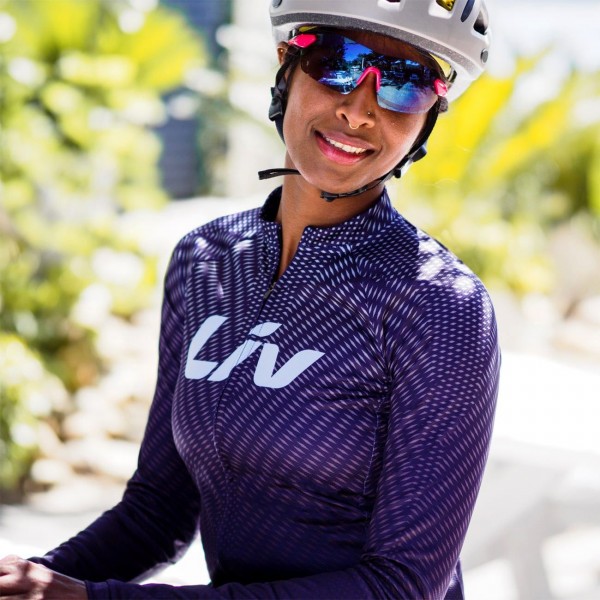 Liv BELIV Radtrikot Damen langarm lila Liv BELIV Radtrikot Damen langarm lila