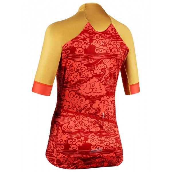 BEIJING 2008 Radtrikot Damen kurzarm rot (E21-4100)