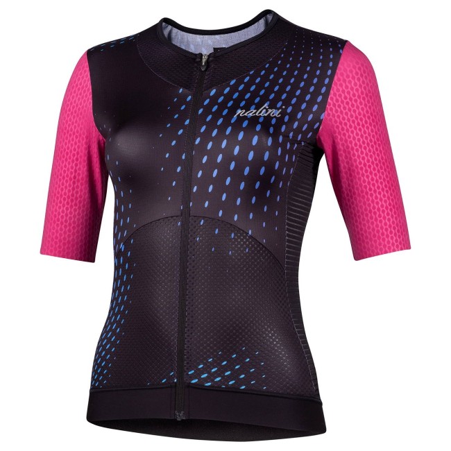 Lady Laser Radtrikot Damen kurzarm schwarz/pink (E22-4000) Lady Laser Radtrikot Damen kurzarm schwarz/pink (E22-4000)