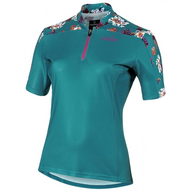 LAKE PLACID 1932 MTB Radtrikot Damen kurzarm türkis (E20-4200) LAKE PLACID 1932 MTB Radtrikot Damen kurzarm türkis (E20-4200)