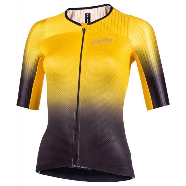 New Lady Ergo Fit Radtrikot Damen kurzarm schwarz/gelb (E22-4009) New Lady Ergo Fit Radtrikot Damen kurzarm schwarz/gelb (E22-4009)