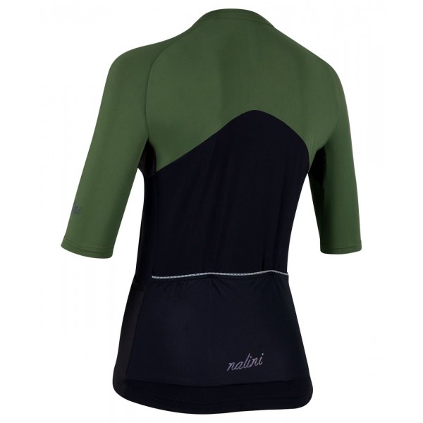 New Sun Block Lady Radtrikot Damen kurzarm schwarz/dunkelgrün (E22-4420)