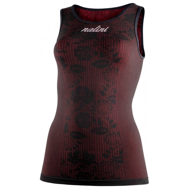 Seamless Lady Tank Funktionsunterhemd Damen ärmellos schwarz/rot (E22-4000) Seamless Lady Tank Funktionsunterhemd Damen ärmellos schwarz/rot (E22-4000)