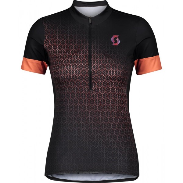 Gravel Contessa Sign. Radtrikot Damen kurzarm schwarz/orange (280170)