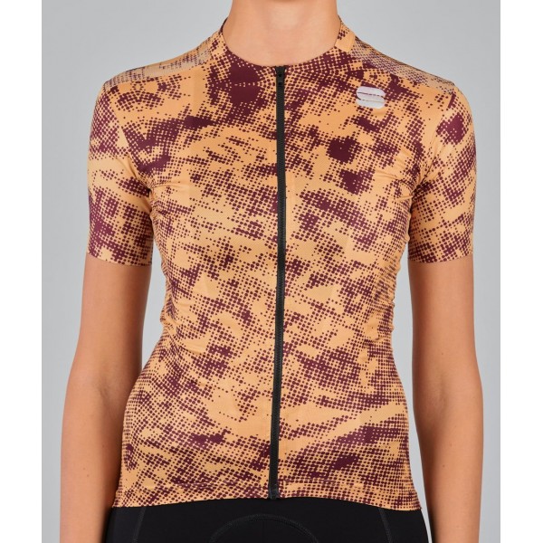 ESCAPE SUPERGIARA Radtrikot Damen kurzarm gold