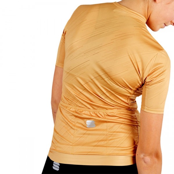 FLARE Radtrikot Damen kurzarm gold