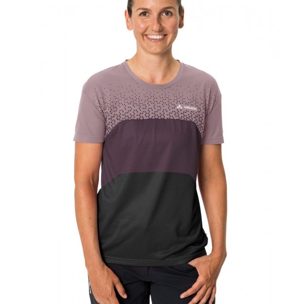 MOAB VI MTB Radtrikot Damen kurzarm schwarz/flieder (lilac dusk)