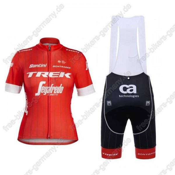 Trek Segafredo Damen Radbekleidung Satz Trikot Kurzarm+Trägerhosen Sets  Radtrikot Kaufen