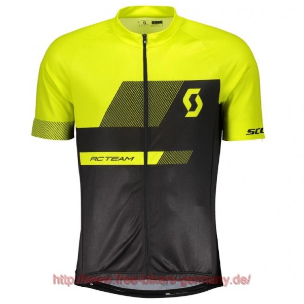 2018 Scott RC TEAM 10 sulphur gelb Fahrradbekleidung Radtrikot Satz Kurzarm Radtrikot Kaufen