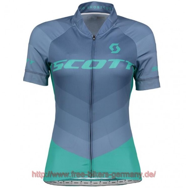 2018 Scott RC PRO ensign blau Damen Fahrradbekleidung Radtrikot Satz Kurzarm Radtrikot Kaufen
