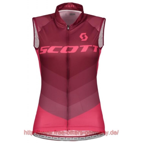 2018 Scott RC PRO tibetan rot Damen ärmelloses Trikot Radtrikot Kaufen