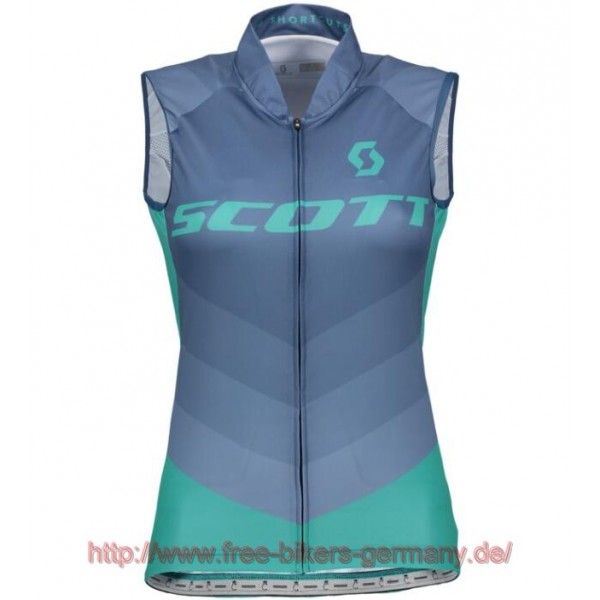 2018 Scott RC PRO ensign blau Damen ärmelloses Trikot Radtrikot Kaufen